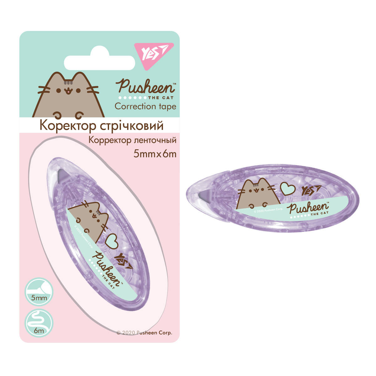 

Корректор YES ленточный 5мм х 6м "Pusheen"