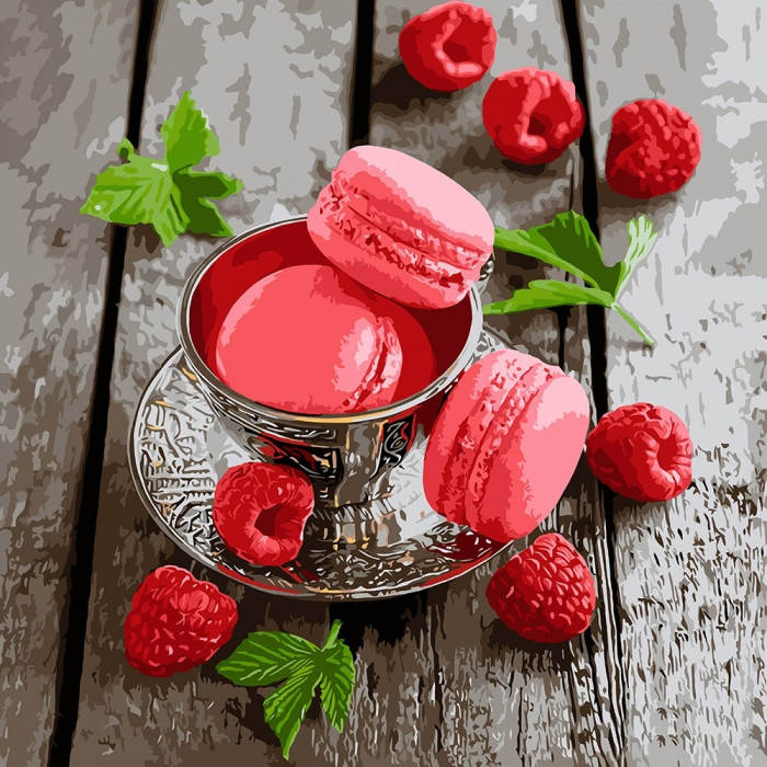 

Картина по номерам 40х40 см. Малиновый вкус . Идейка. КНО5592