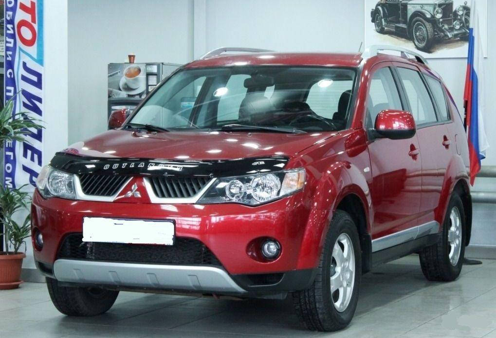 

Мухобойка Mitsubishi Outlander (2007-2009) (VT-52) Дефлектор капота накладка