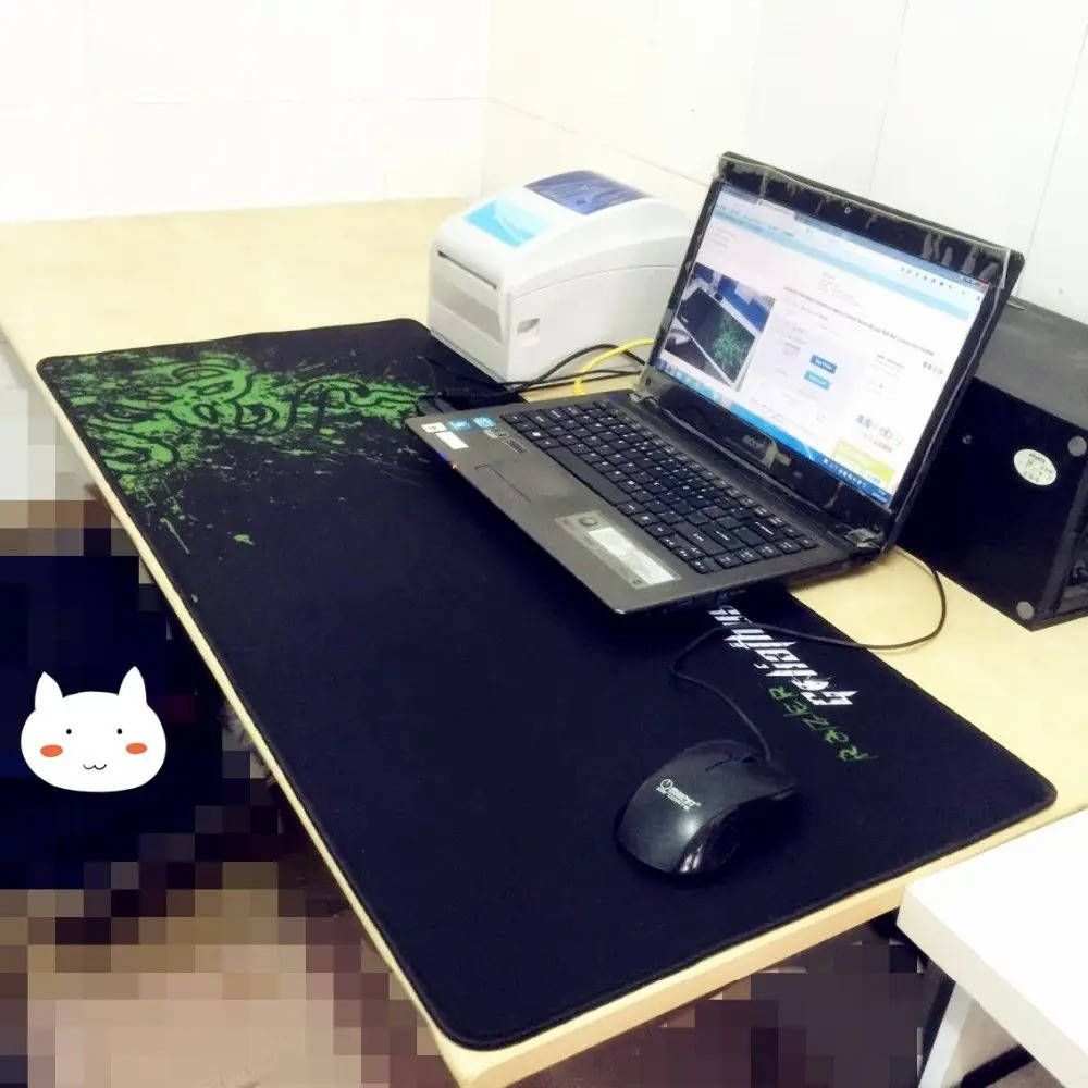 

Большой игровой коврик для мыши и клавиатуры Игровая поверхность RAZER R-900 90см*40см