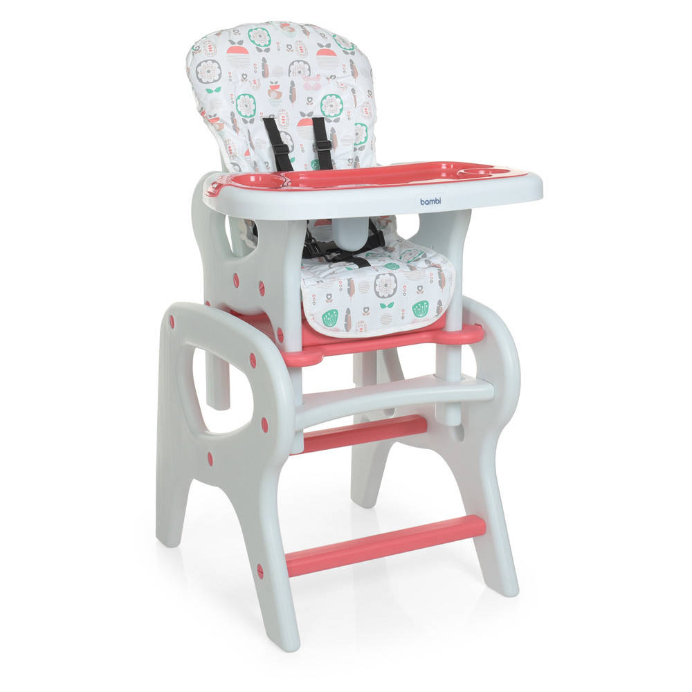 

Стульчик M 0816 Flowers Pink BAMBI, Розовый