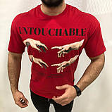 Футболка чоловіча унісекс оверсайз чорний принт бавовна Київ, фото 3