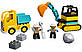 Lego Duplo Вантажівка та гусеничний екскаватор 10931, фото 3