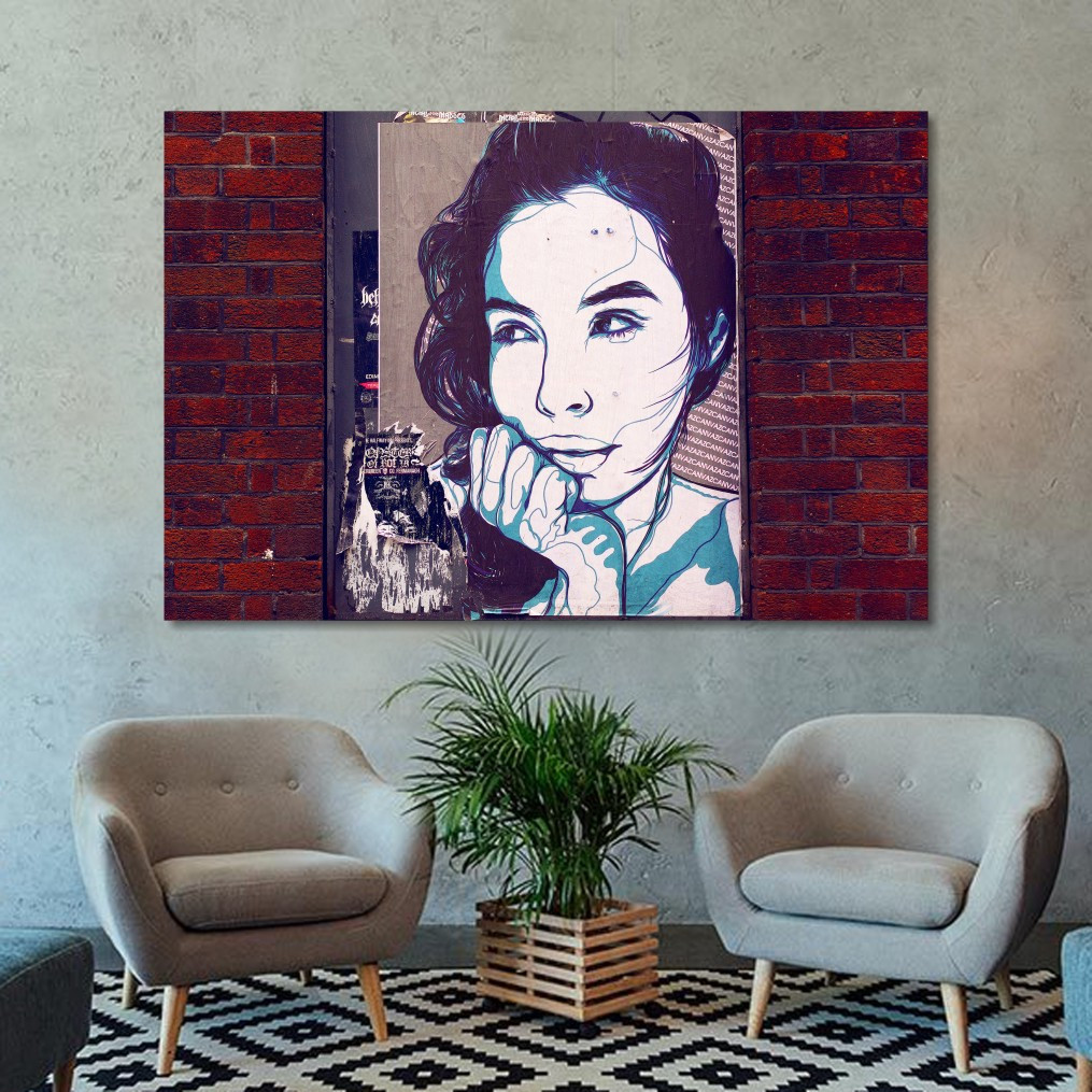 Модна картина на полотні Дівчина. Преміум якість від виробника!, фото 1