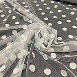 Сітка у великий Горох Біла, фото 3