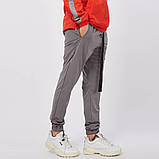 Штани чоловічі унісекс модні карго звужені сірий Київ, фото 4