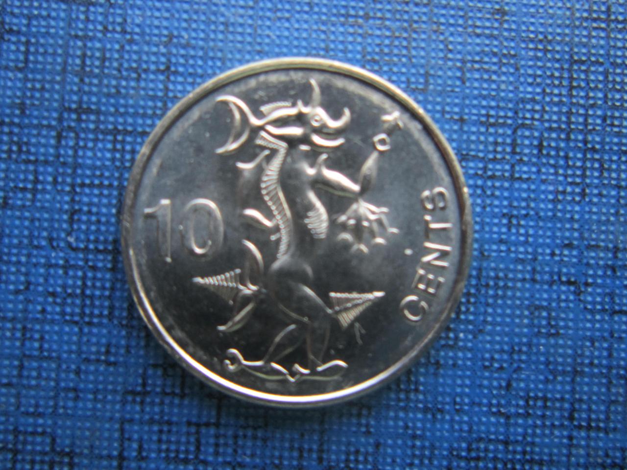 Монета 10 центов Соломоновы острова Британская колония 2012 - фото 1 - id-p385931258