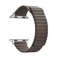 Ремешок для смарт-часов Apple Watch ALL Series 38mm/40mm Leather Loop Band Brown (48657)