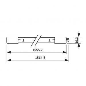 Philips 64w T5 HO 4pin SEлампа бактерицидна