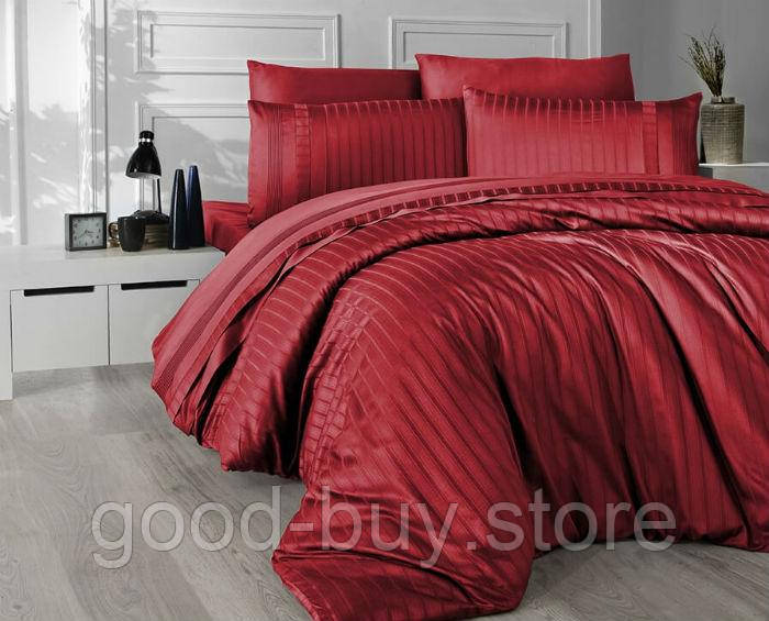 First choice New trend kirmizi(red) delux сатин постільна білизна евро 200х220