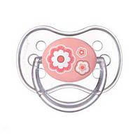 Пустышка силиконовая симметрическая Canpol Babies, 18+м, 22/582_pin Розовая