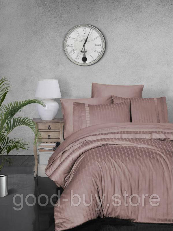 First choice New trend Pudra(dark powder) delux сатин постільна білизна евро 200х220
