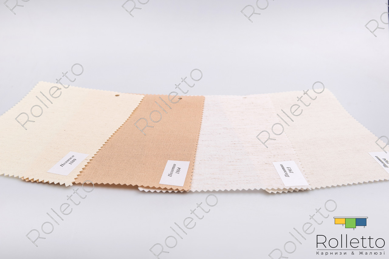 Тканинні ролети відкритого типу з тканини "Полотно", ціна за 0,5 м.кв