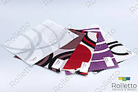 Тканевые ролеты открытого типа из ткани с узором "Геометрия", цена за 0,5 м.кв
