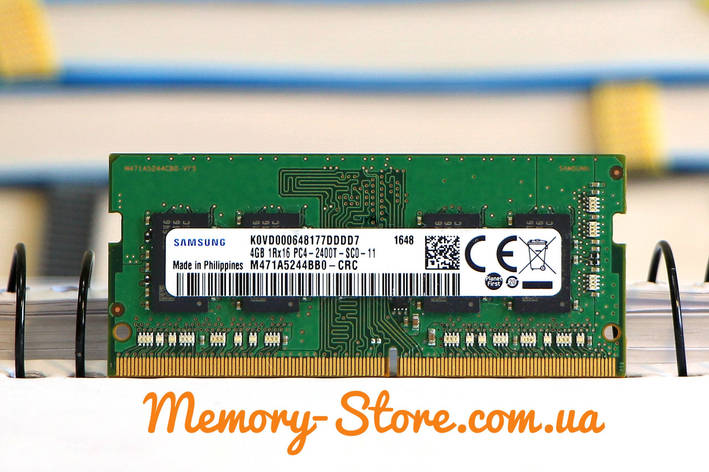 Оперативна пам'ять для ноутбука Samsung DDR4 4Gb 1Rx16 PC4-2400T, б/в, фото 1