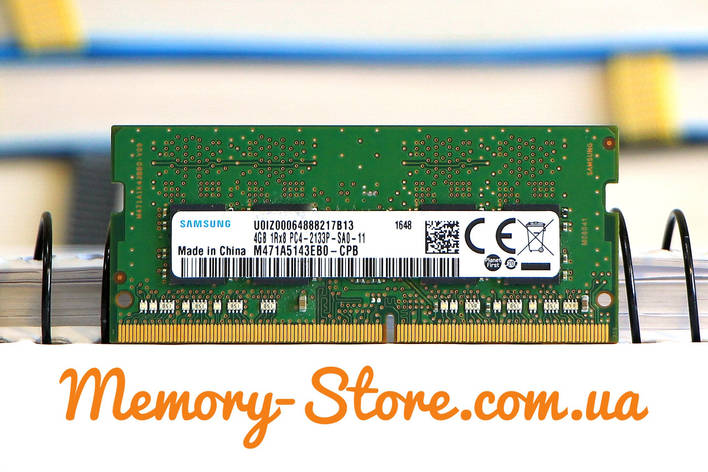 Оперативна пам'ять для ноутбука Samsung DDR4 4Gb 1Rx16 PC4-2133P, б/в, фото 1