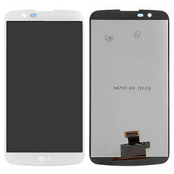 Дисплей LG K10TV K410TV, K10TV K430TV, модуль в зборі (екран і сенсор), з мікросхемою, оригінал Білий