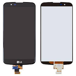 Дисплей LG K10TV K410TV, K10TV K430TV, модуль в зборі (екран і сенсор), з мікросхемою, оригінал Чорний