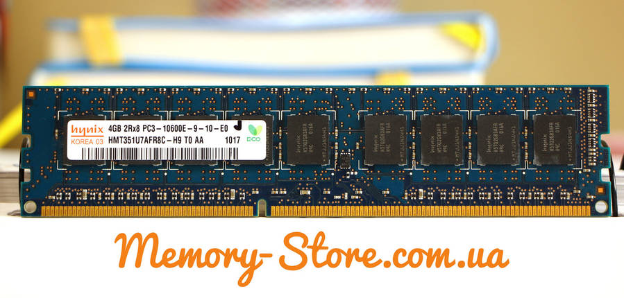 Оперативна пам'ять для робочих станцій, DDR3 4Gb 2Rx8 PC3-10600E, ECC, Hynix б/у, фото 2