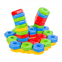 Детская развивающая игрушка "Игро пазлы SUPER" Tigres ребенку от 12 месяцев, 39 элементов, разноцветная