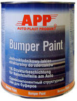 Фарба для бампера APP BUMPER PAINT, чорна, 1л, фото 1