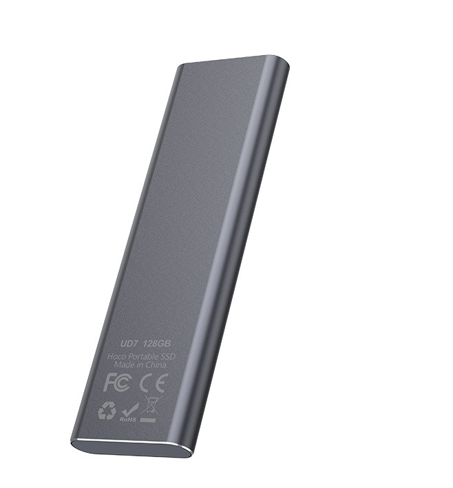 Зовнішній накопичувач SSD Type-C HOCO UD7 128GB, сірий