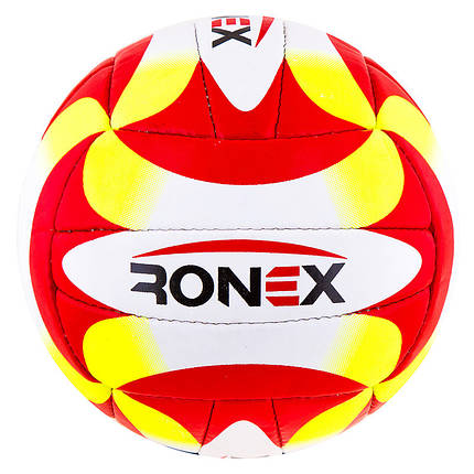 М'яч волейбольний Ronex Orignal Grippy Red/Yel/Black, фото 2