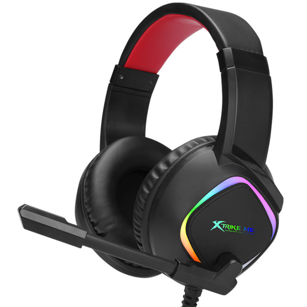 Навушники ігрові XTRIKE ME Gaming RGB Backlight GH-808G, чорні, фото 1