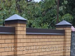 КОЛПАК кришка для стовпа 640*640 мм із покриттям у колір паркана