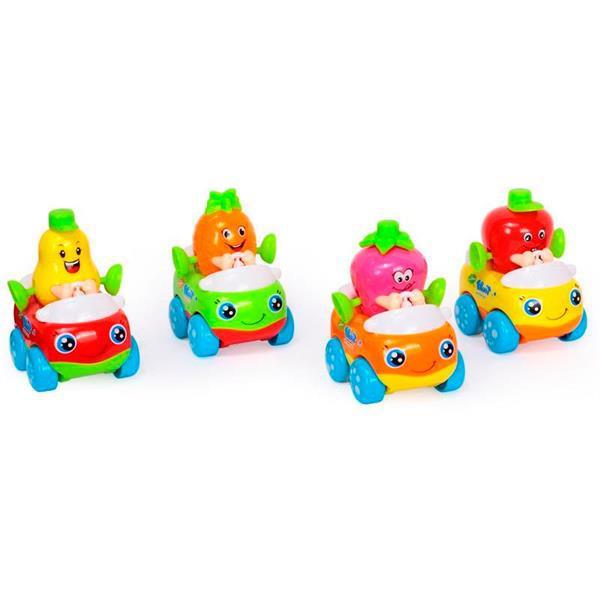 Іграшка дитяча пластикова інерційна Hola Toys Машинка Тутті-Фрутті, 8 штук