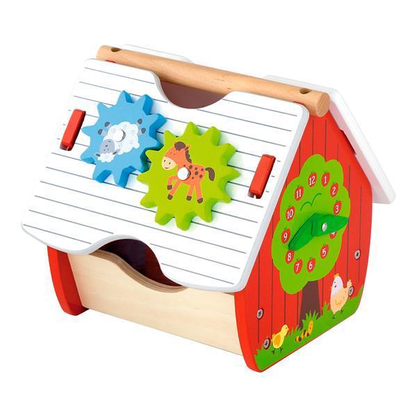 Детская игрушка деревянный домик игровой центр Viga Toys "Веселая ферма" - фото 1 - id-p1188230535