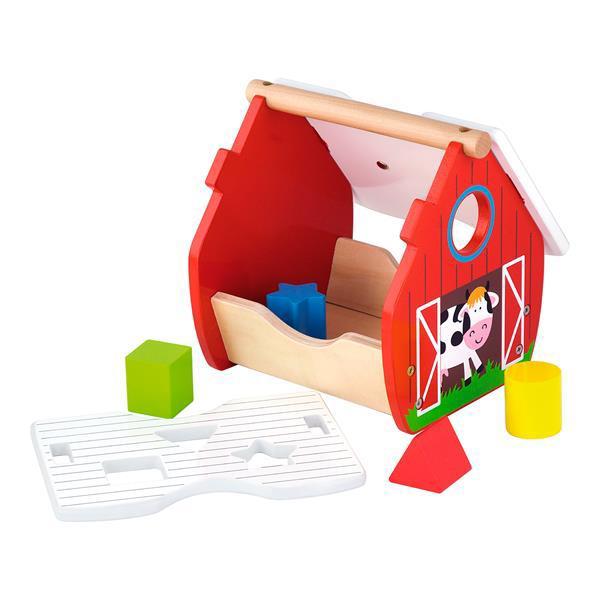 Детская игрушка деревянный домик игровой центр Viga Toys "Веселая ферма" - фото 3 - id-p1188230535