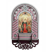 Набор для вышивки бисером с рамкой-киотом Новая Слобода ВК1018 Богородица Всех Скорбящих Радость