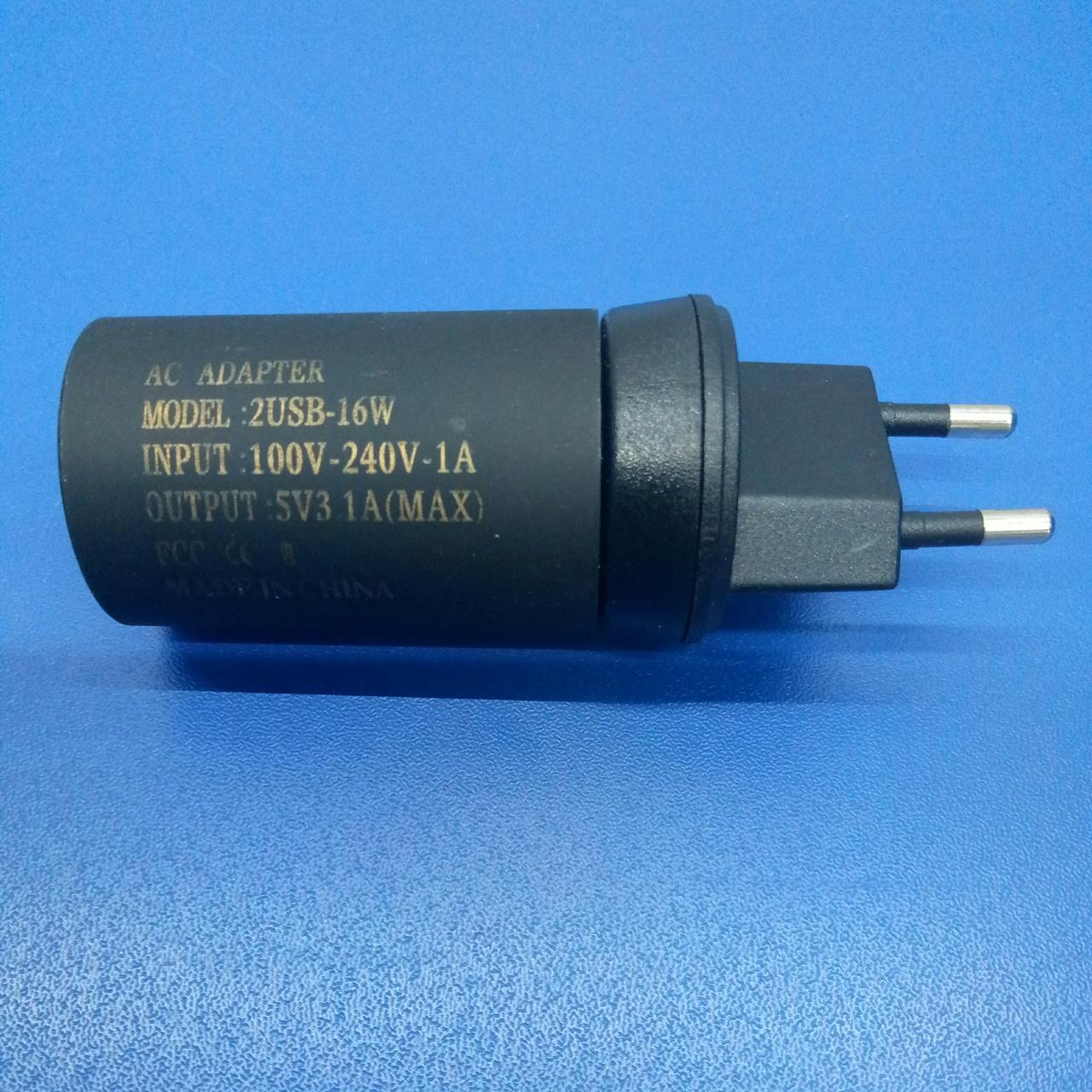 Зарядний пристрій Samsung 5V 3.1 A 2шт*USB 15.5 W