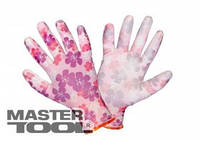 MasterTool Перчатки трикотажные бесшовные с полиуретановым покрытием ладони фиолетовые 9", 17-20 г, Арт.: