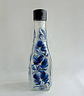Декоративна пляшка з авторським розписом "Зимове срібло", фото 2