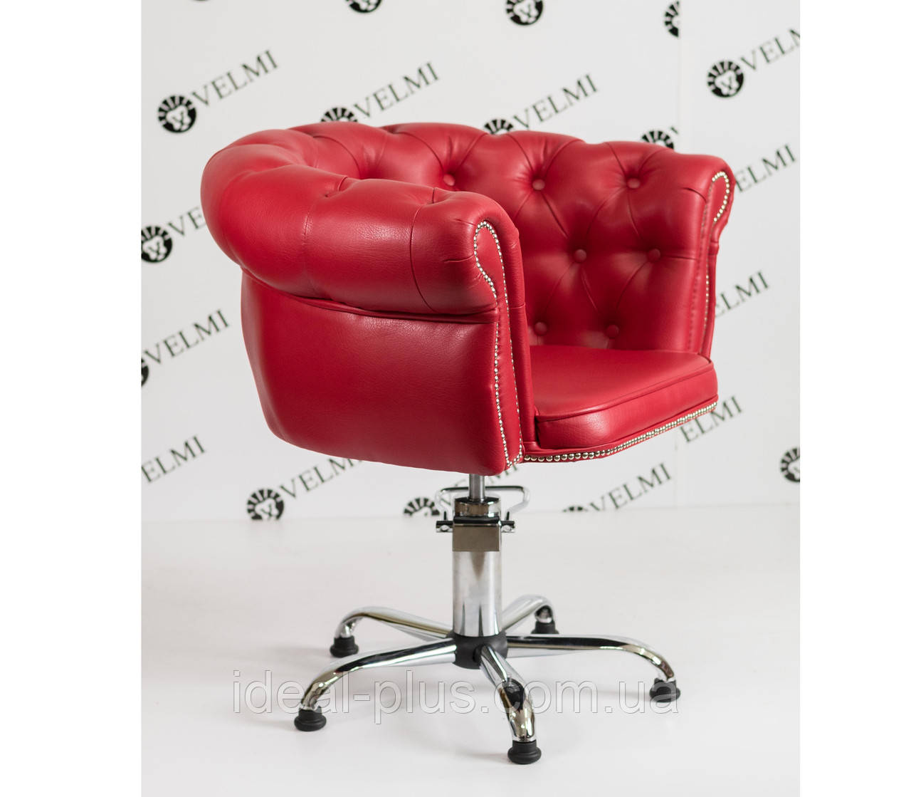 Парикмахерское кресло удобное Zeus на гидравлике с оригинальным декором для клиентов салона красоты - фото 2 - id-p1188334078