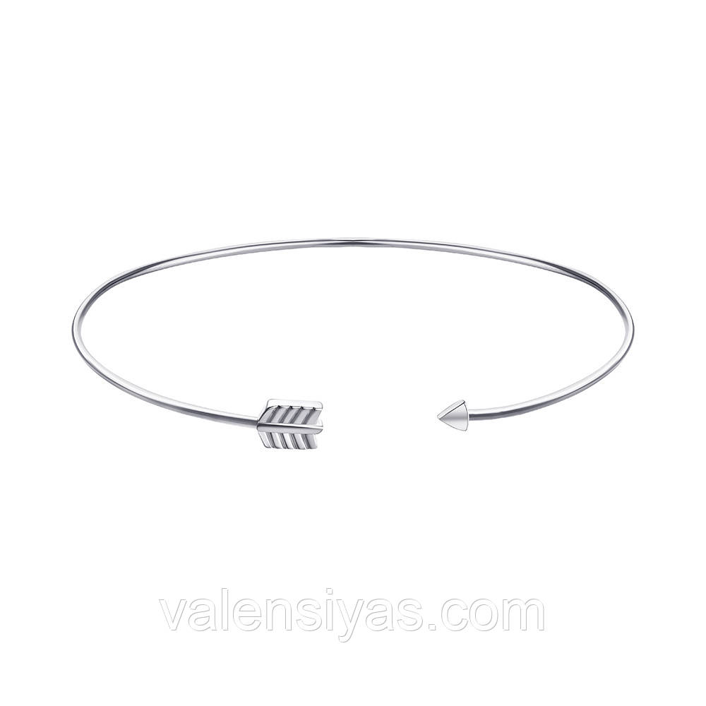 Срібний браслет — стріла