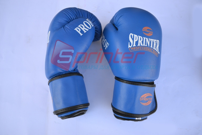Рукавички боксерські PROF 12' сині, фото 1