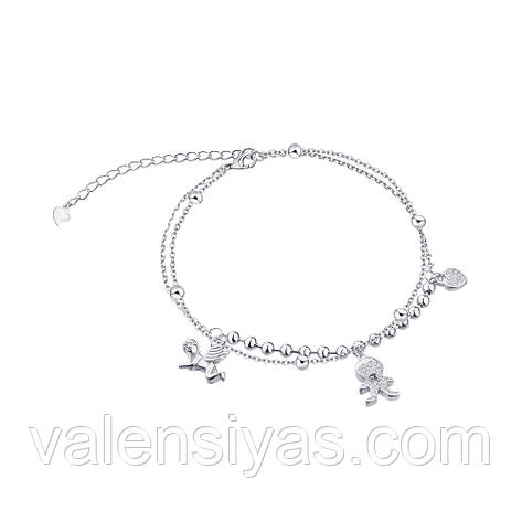 Срібний браслет з Ангелочком, фото 1