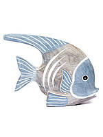 Статуэтка Рыбка деревянная синяя длина 15см ширина 13см