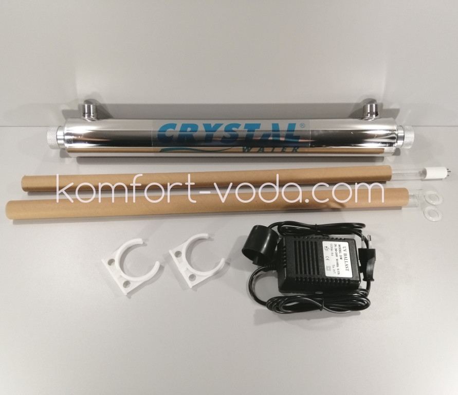 Установлення ультрафіолетового знезараження Crystal UV-2GPM, 16W