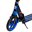 Міський двоколісний складаний алюмінієвий самокат Maraton Sprint (синій), фото 4