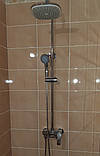 Душова система зі змішувачем із поворотним виливом із верхнім і ручним душем HB Milano 003-J, фото 7