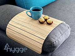 Дерев'яний столик-накладка на диван для сніданку HyggeTM ясен daymart