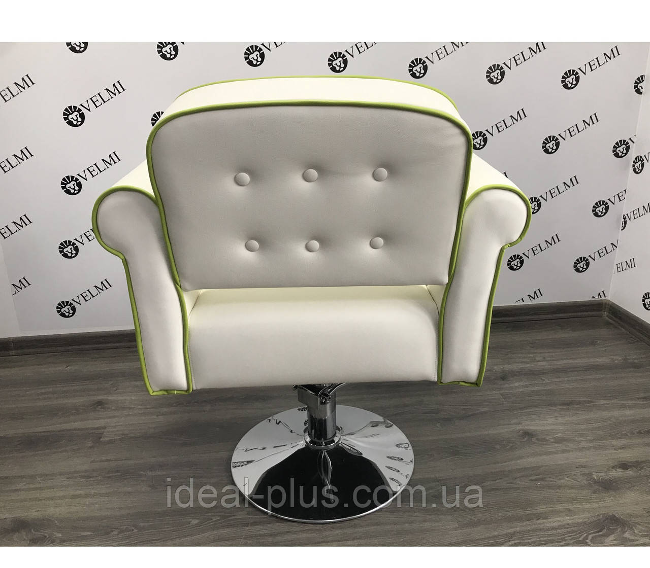 Парикмахерское кресло на гидравлике удобное + с оригинальным декором для клиентов салона красоты Perfetto - фото 3 - id-p1188484674
