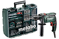 Ударная дрель Metabo SBE 650 SET сетевая, БЗП, 0.65 кВт (600671870)