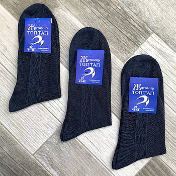 Шкарпетки чоловічі х/б з сіткою Топ-Тап, Житомир, 27 розмір, джинс, 0610