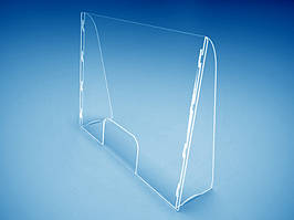 Похилий захисний бар'єр екран перегородка для каси магазина 1000х750х240 мм (Стінка акрилу: 3 мм; )