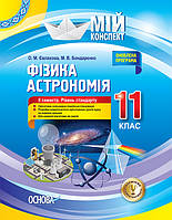 Мій конспект. Фізика Астрономія 11 клас IІ семестр. Рівень стандарту